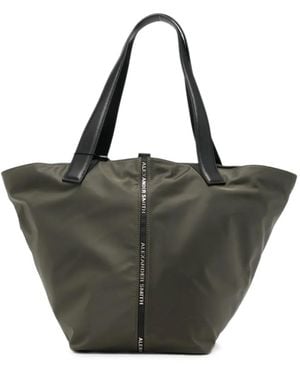 Alexander Smith Große Laurent Tote Bag Mit Logo-Streifen - Schwarz