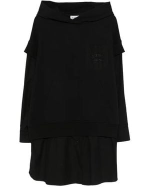 Iceberg Hooded Dress - Black