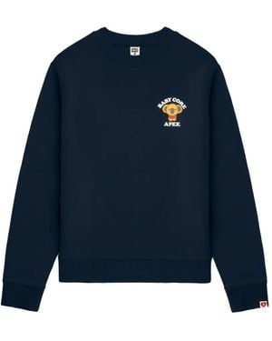 A Bathing Ape Printed Sweatshirt - Blue
