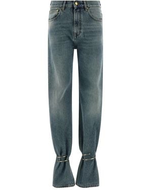 DARKPARK Marion Hoop-Detail Cotton Jeans - Blue