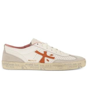 Premiata Davidd 8097 Leather Sneakers - White
