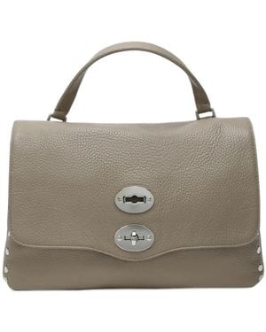 Zanellato Small Postina Studded Leather Shoulder Bag - Metallic
