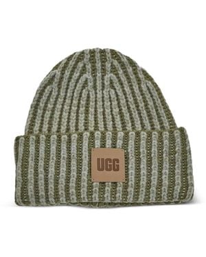 UGG Mélange-Effect Beanie Hat - Green