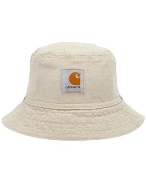 Carhartt Cappello Bucket Walter Con Applicazione Logo - Bianco