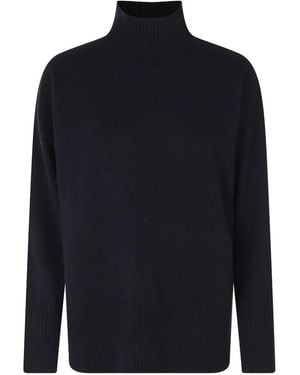 Roberto Collina Ribbed-Trim Turtleneck Jumper - Blue