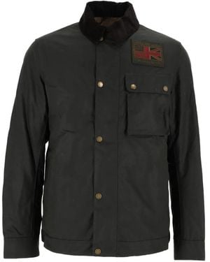 Barbour Workers Waxed Cotton Jacket - Black