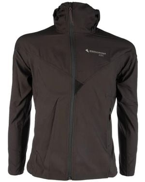 Klättermusen Eitre logo-print hooded jacket - Schwarz