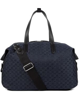 Smythson Bolsa De Viaje Con Monograma Estampado - Azul