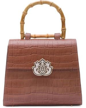 Isla Handtasche aus Leder - Braun