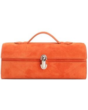 SAVETTE Pochette Symmetry À Anse Sur Le Dessus - Orange