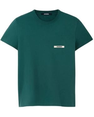 Jacquemus Grosgrain Logo T-Shirt - Green