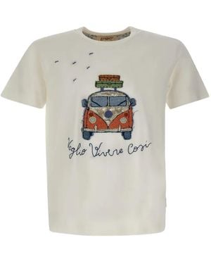 Bob Join Embroidered Appliqué T-Shirt - Gray
