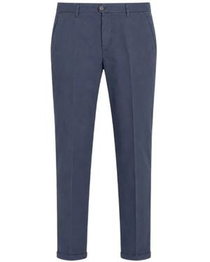 40 Weft Lenny Turn-Up Cuff Pants - Blue
