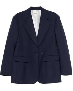 P.A.R.O.S.H. Double-Breasted Fitted Jacket - Blue