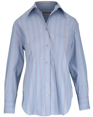 Vince Del Mar Gestreepte Blouse - Blauw