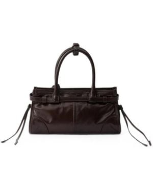 Prada Bonnie Leather Mini-Bag - Brown