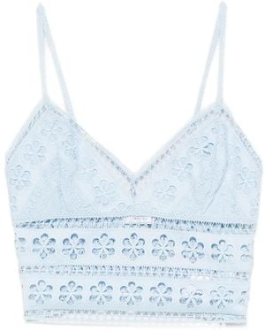 Charo Ruiz Haut Melie En Guipure - Blue