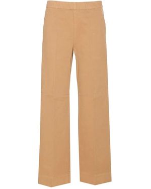 TRUE AVENUE Pensil Elastic-waist Pants - Natural
