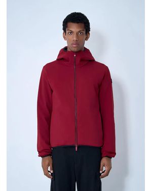 Moncler Logo-patch jacket - Rot