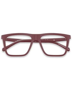 Emporio Armani Square-Frame Sunglasses - Red