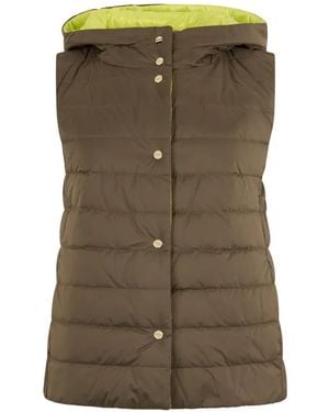 Herno Hooded Padded Gilet - Green