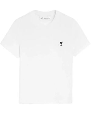 Ami Paris Ami De Coeur Cotton T-Shirt - White