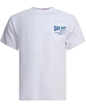 Sun Surf Cotton T-Shirt - White