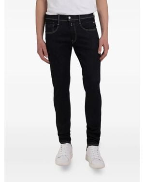 Replay Jeans Mit Gürtelschlaufen - Blau