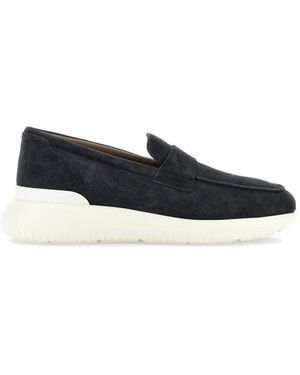 Hogan Interactive 3 Loafer Aus Wildleder - Blau