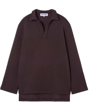 Sunnei Organic-Cotton Top - Purple