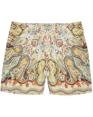 Orlebar Brown Bulldog Badeshorts Mit Paisley-Print - Natur