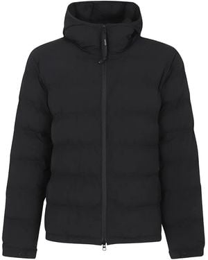 Aspesi Hooded Zip-Up Jacket - Black