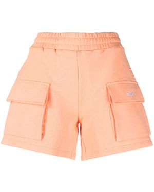 MSGM Short En Maille À Coupe Courte - Pink
