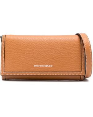Ermanno Scervino Logo-Stamp Wallet - Brown