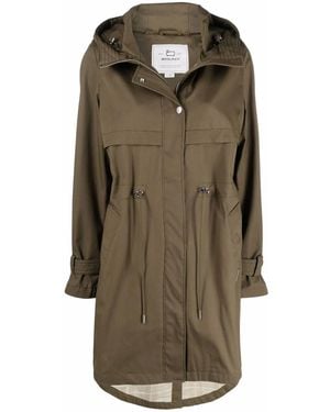 Woolrich Havice Zip-Front Parka Coat - Green