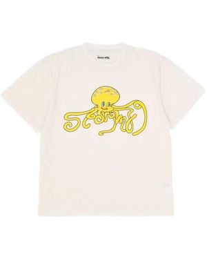 STORY mfg. Grateful Octopus-Graphic T-Shirt - White
