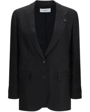 Lardini Buttoned Blazer - Black