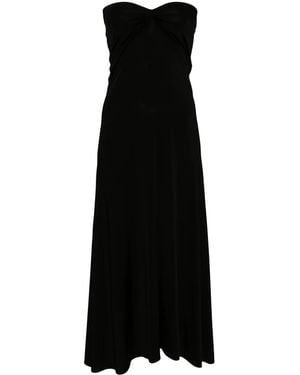 David Koma Strapless Maxi Dress - Black