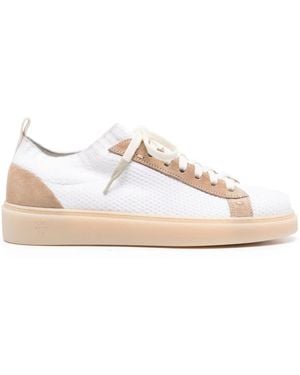 Eleventy Panelled Knitted Trainers - Pink