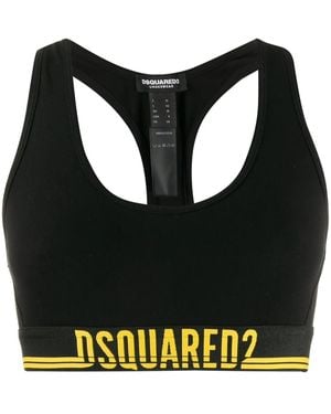 DSquared² Sport-Bh Mit Neon-Logo - Schwarz