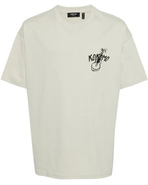 FIVE CM Graphic-Print Cotton T-Shirt - White