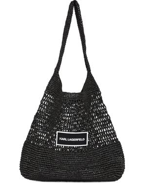 KARL LAGERFELD K/Essential Beach Bag - Black