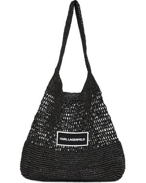 KARL LAGERFELD K/Essential Beach Bag - Black