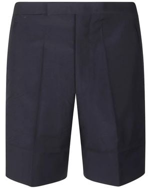 Prada Triangle-Logo Shorts - Blue