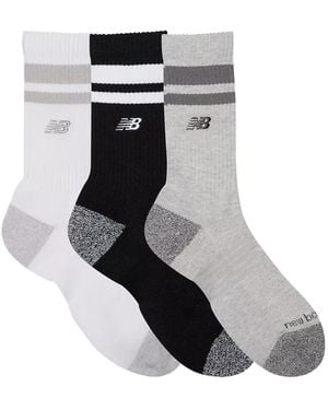 New Balance Active Premium Socken Mit Logo-Stickerei (3Er-Set) - Weiß