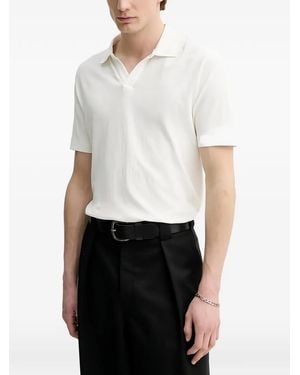 Marc O' Polo Poloshirt Met V-Hals - Wit