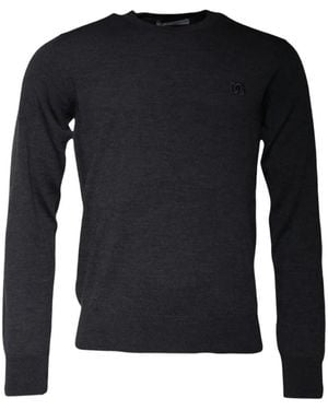 Dolce & Gabbana Logo-Plaque Sweater - Blue