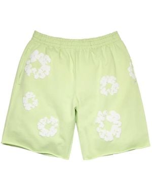 DENIM TEARS Bermuda À Taille Élastiquée - Green