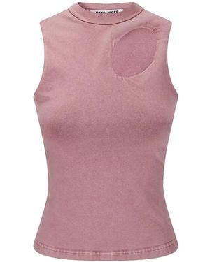 OTTOLINGER Cutout Tank Top - Pink