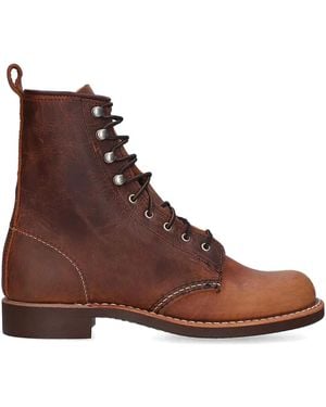 Red Wing レースアップ レザーアンクルブーツ - ブラウン